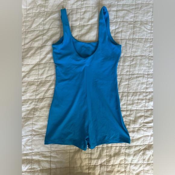 Bright Blue Romper Jumpsuit - Picture 2 of 3